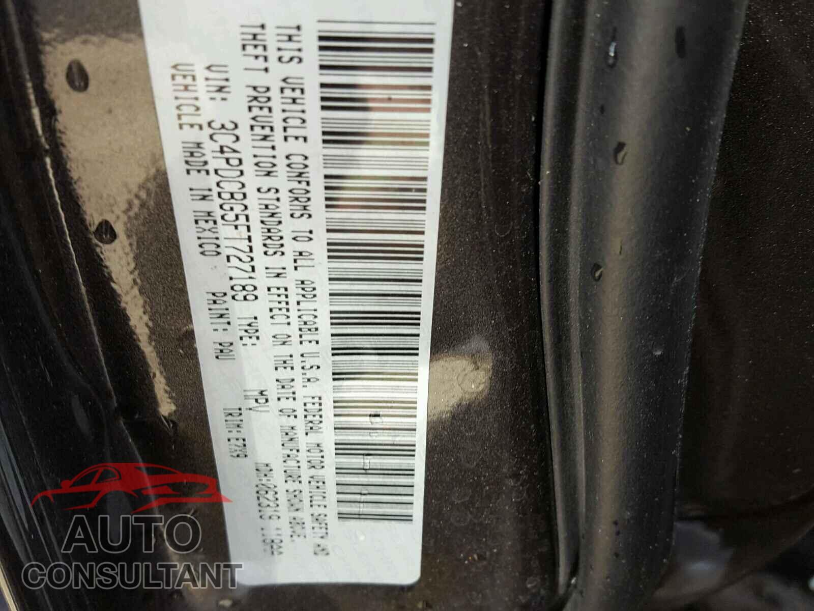 DODGE JOURNEY 2015 - 3C4PDCBG5FT727189