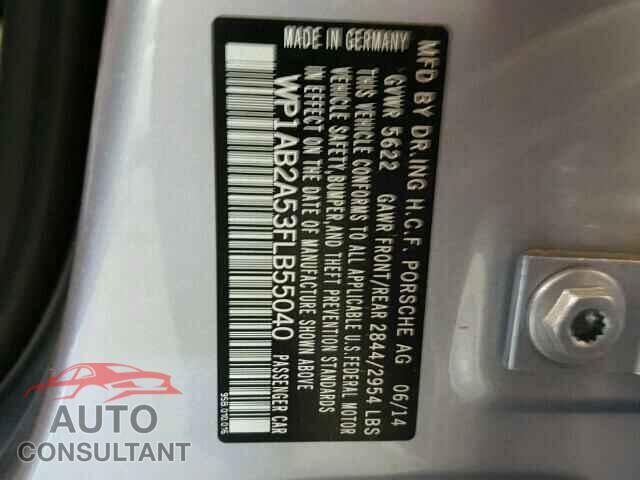 PORSCHE MACAN 2015 - WP1AB2A53FLB55040