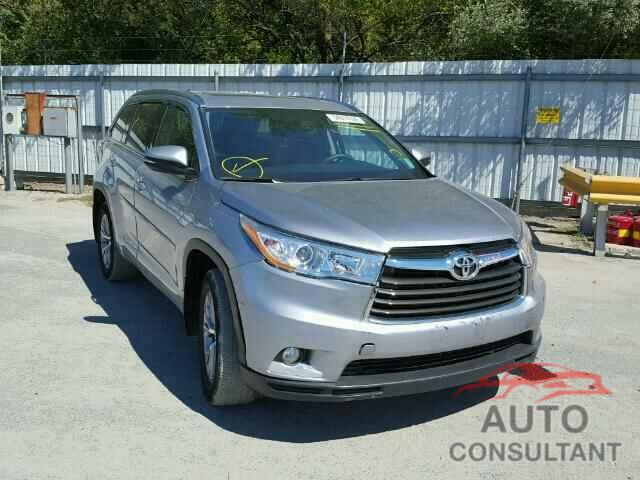 TOYOTA HIGHLANDER 2015 - 5TDJKRFH2FS120159