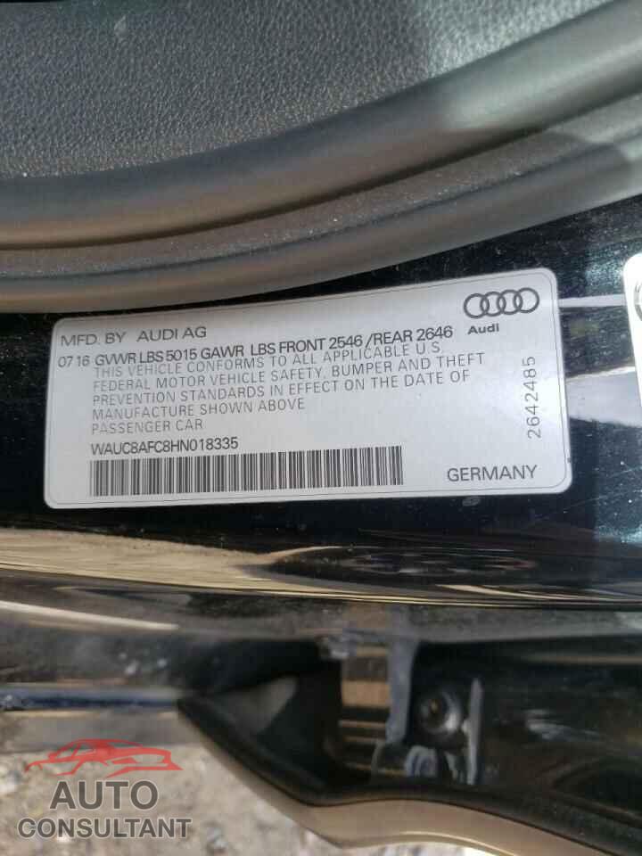 AUDI A6 2017 - WAUC8AFC8HN018335