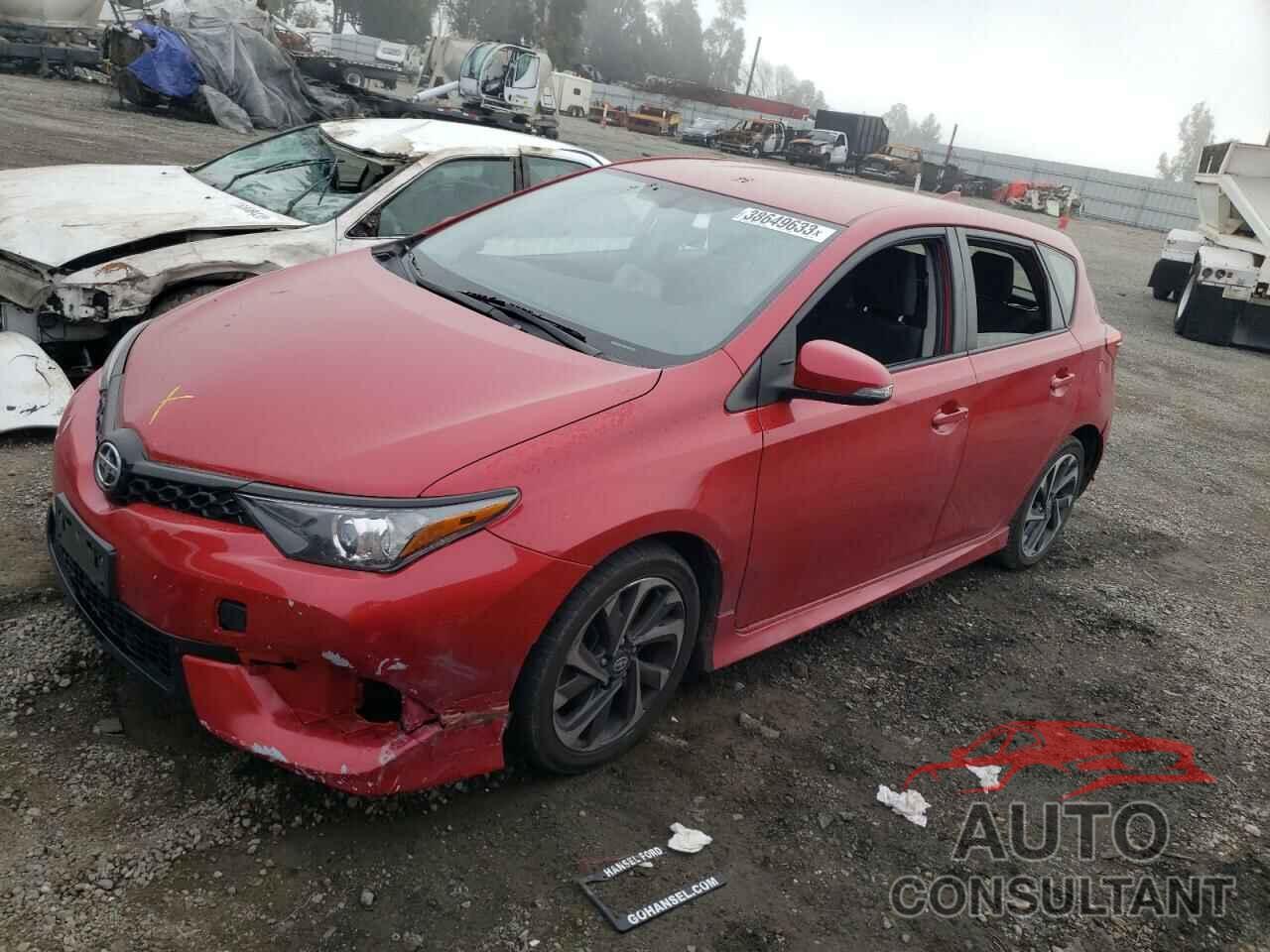 TOYOTA SCION 2016 - JTNKARJE4GJ516012