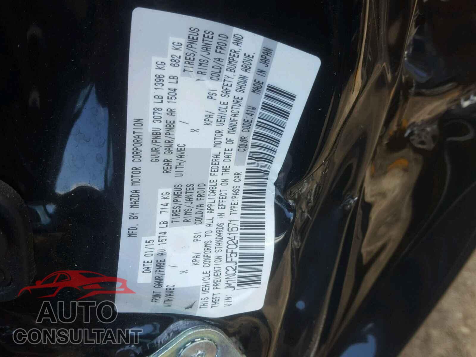 MAZDA MIATA 2015 - JM1NC2JF5F0241671