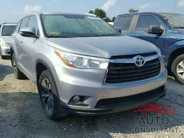 TOYOTA HIGHLANDER 2016 - 5TDKKRFH6GS500689