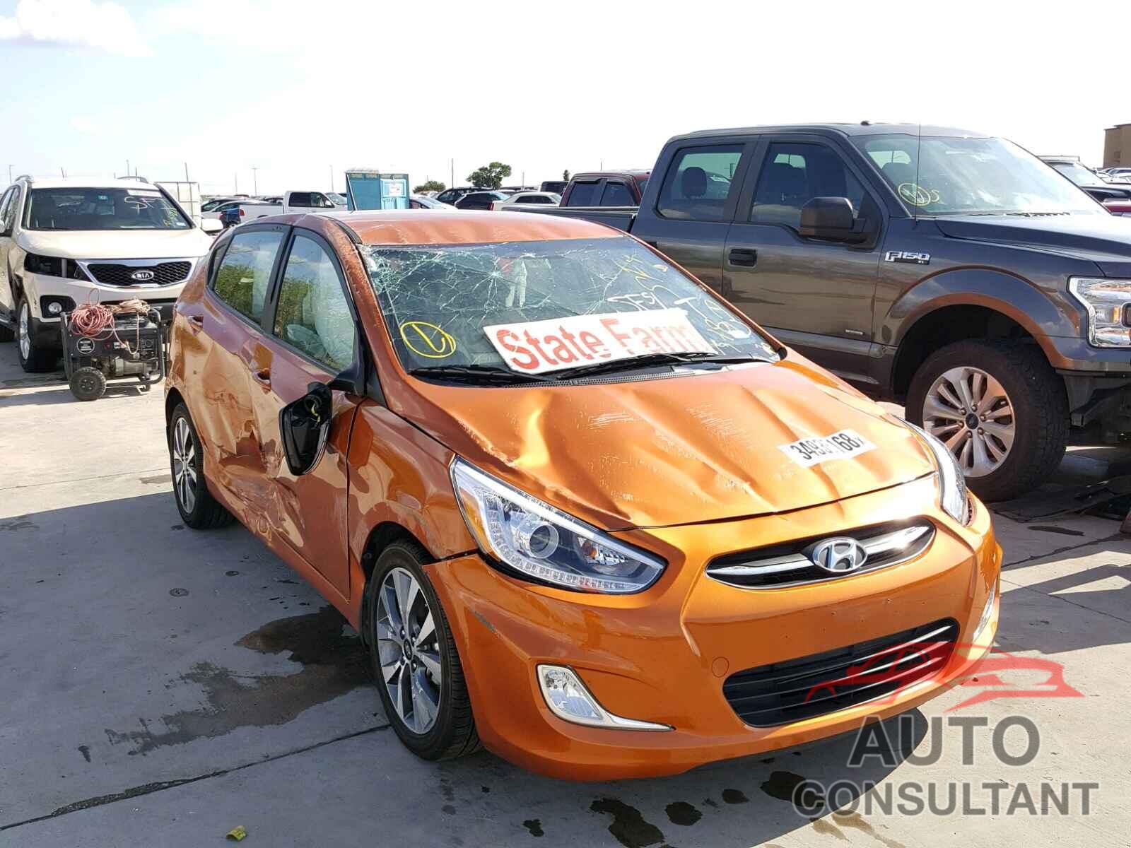 HYUNDAI ACCENT 2017 - KMHCU5AE4HU326618