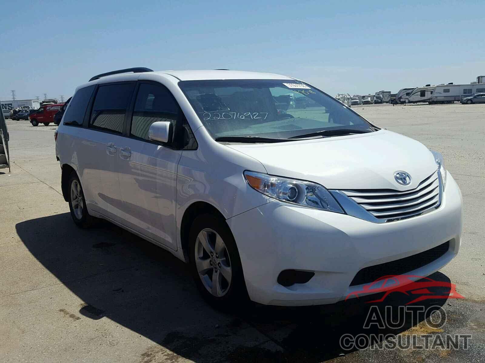 TOYOTA SIENNA 2017 - 5TDKZ3DC0HS804375