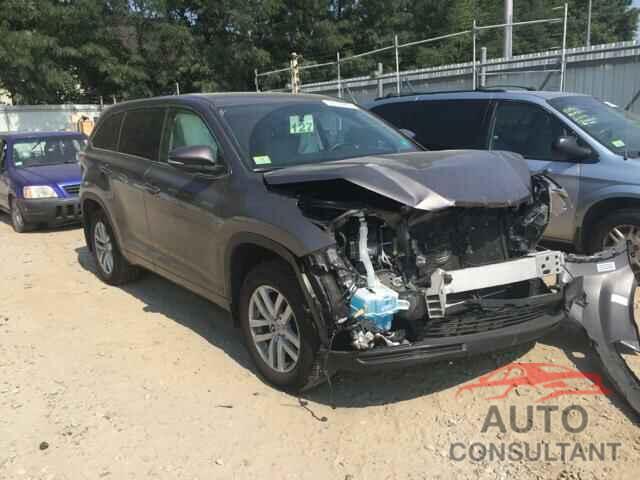 TOYOTA HIGHLANDER 2015 - 5TDBKRFH5FS088795