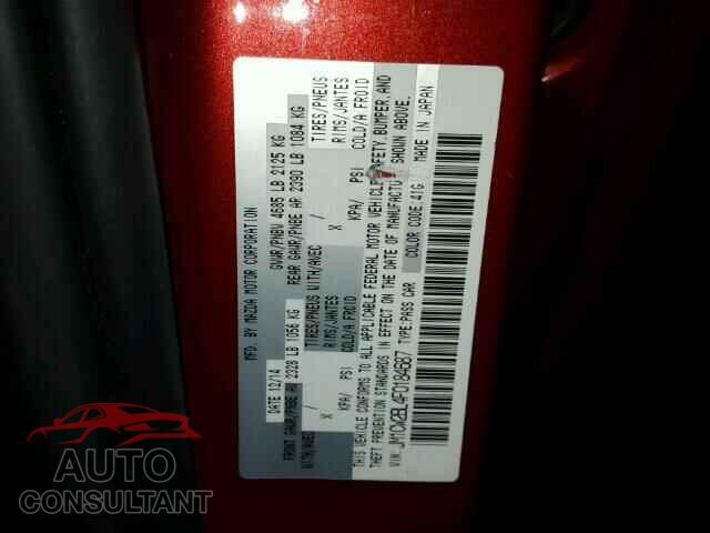 MAZDA 5 2015 - JM1CW2BL4F0184687