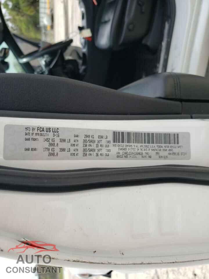 DODGE DURANGO 2017 - 1C4RDJDG4HC664630