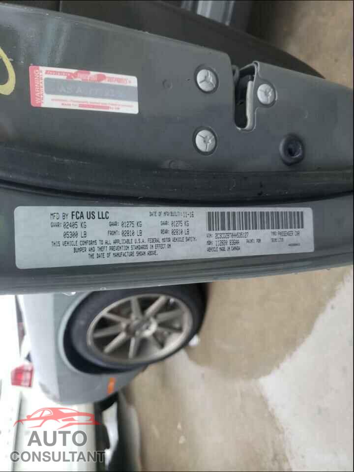 DODGE CHALLENGER 2017 - 2C3CDZBT0HH535127