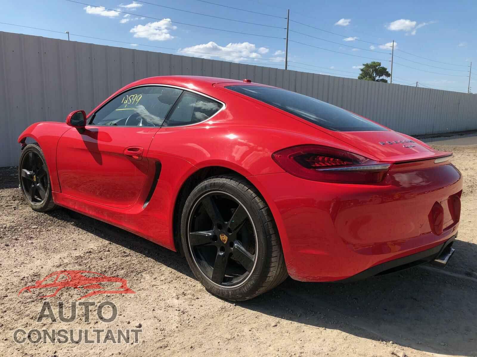 PORSCHE CAYMAN 2016 - WP0AA2A84GK170443