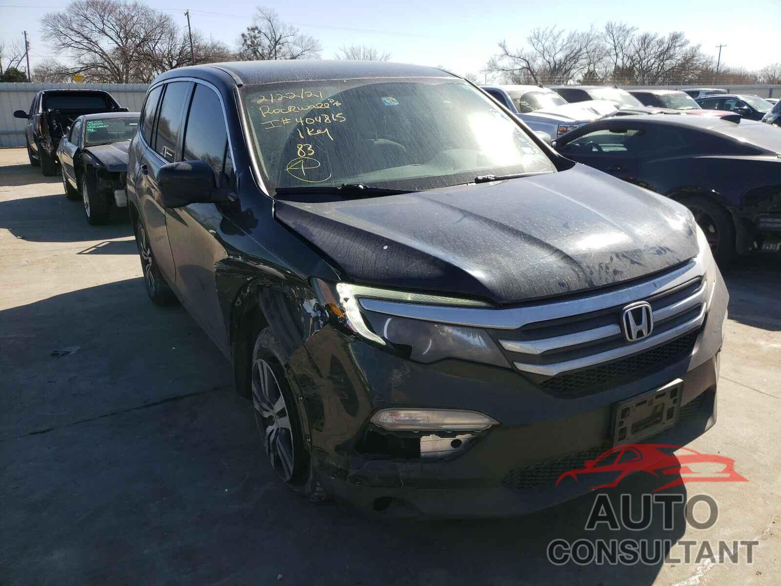 HONDA PILOT 2016 - 5FNYF6H30GB105751