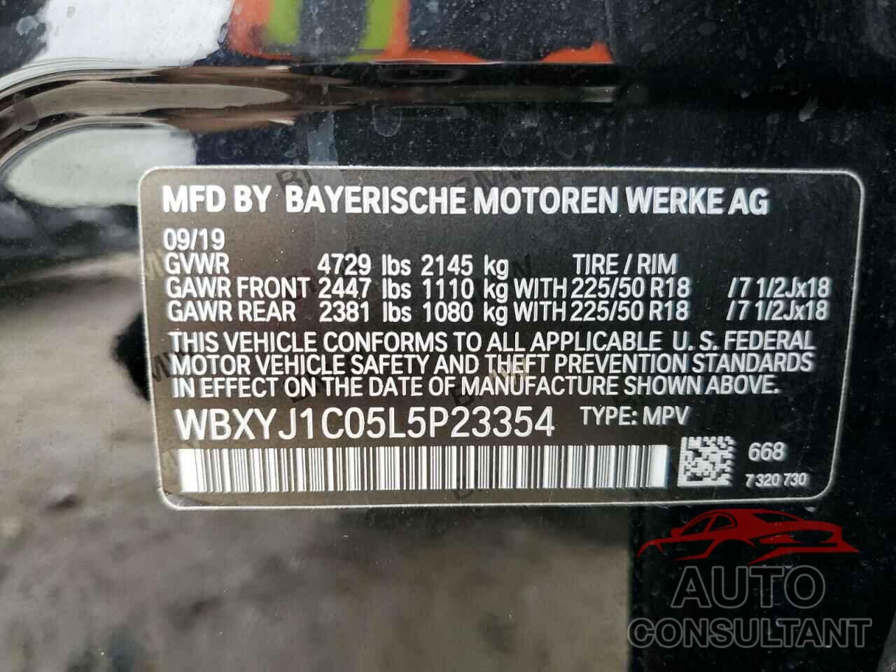BMW X2 2020 - WBXYJ1C05L5P23354