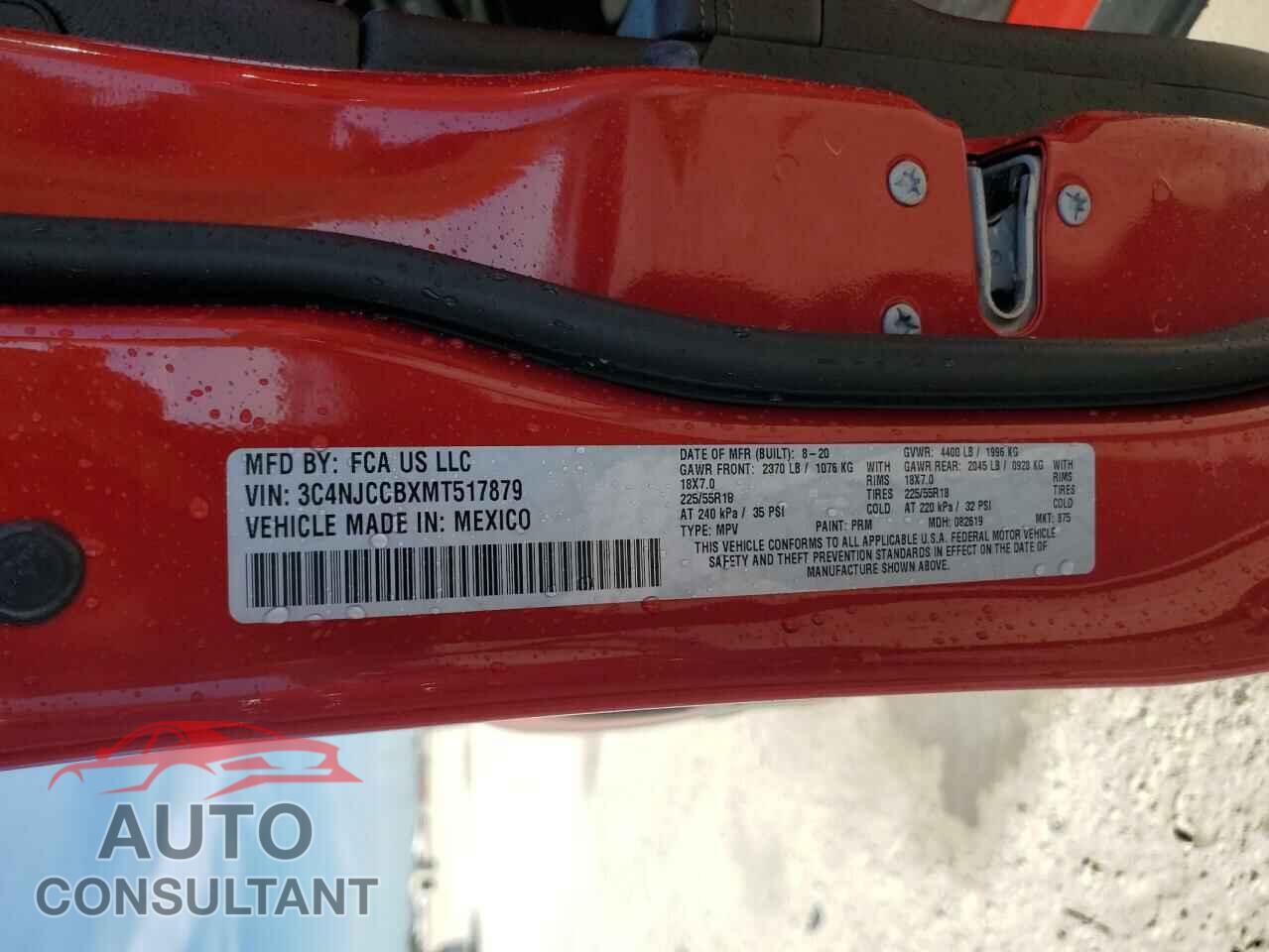 JEEP COMPASS 2021 - 3C4NJCCBXMT517879