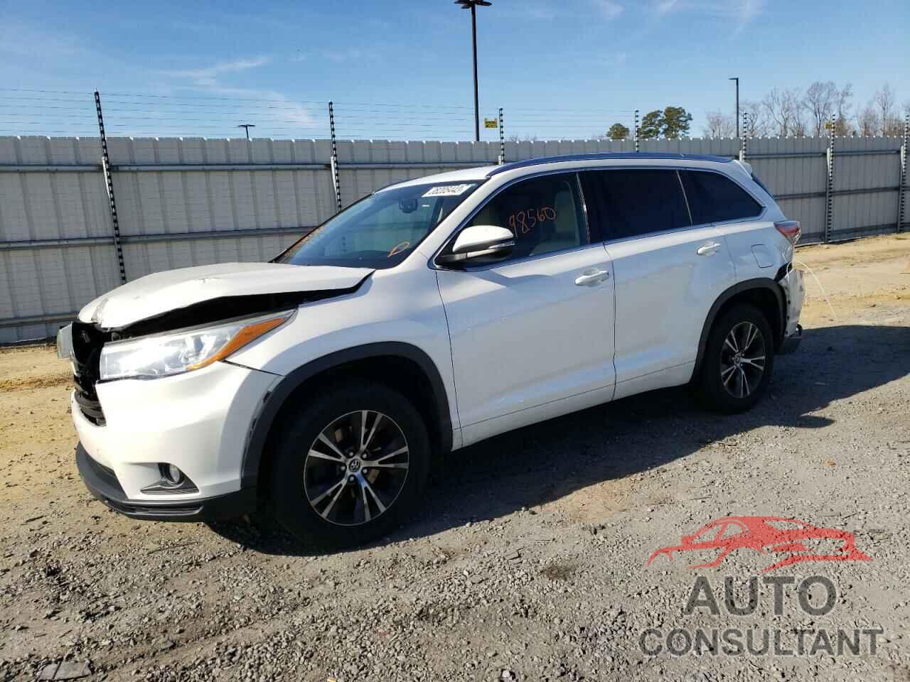 TOYOTA HIGHLANDER 2016 - 5TDKKRFH6GS122521
