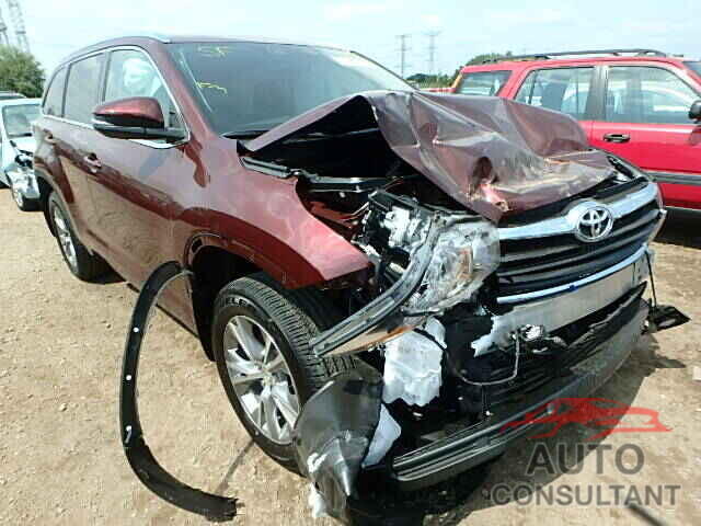 TOYOTA HIGHLANDER 2015 - 5TDJKRFH2FS196254