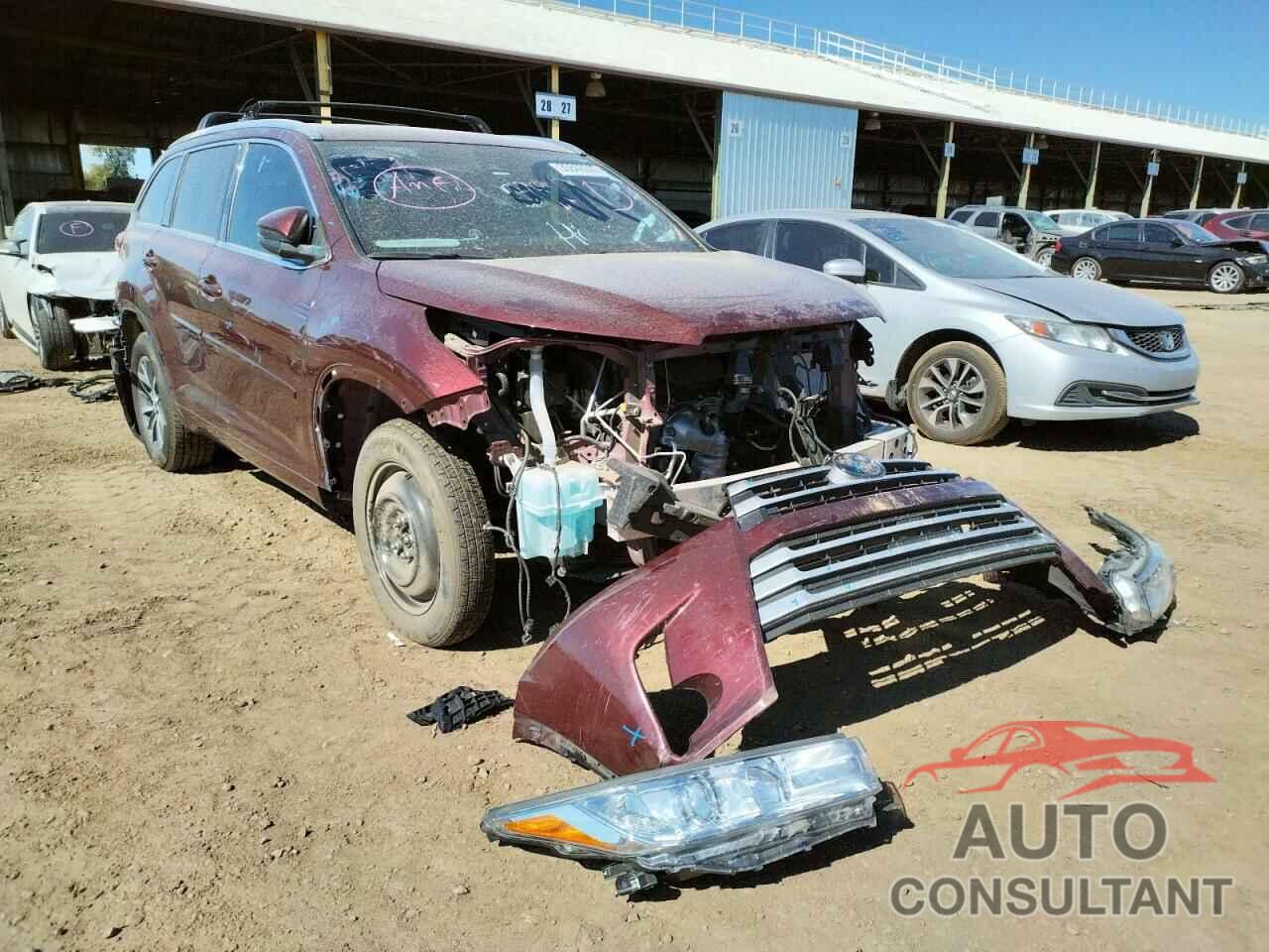 TOYOTA HIGHLANDER 2018 - 5TDKZRFH3JS264067