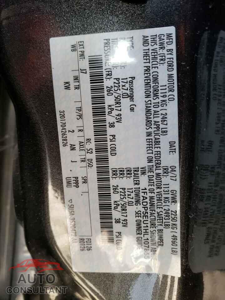 FORD CMAX 2017 - 1FADP5EU1HL107855