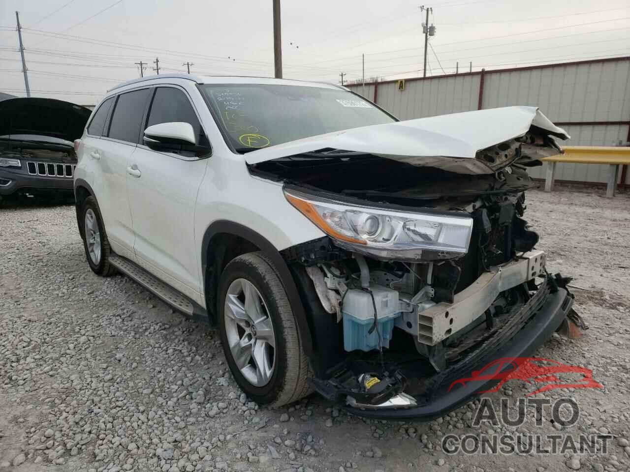 TOYOTA HIGHLANDER 2016 - 5TDYKRFH9GS138979
