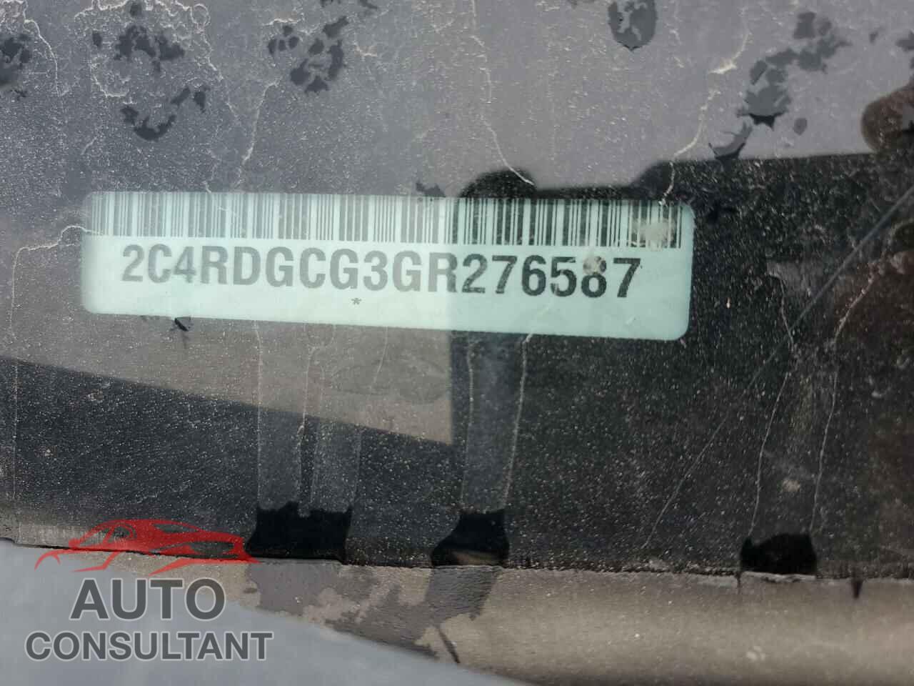 DODGE CARAVAN 2016 - 2C4RDGCG3GR276587