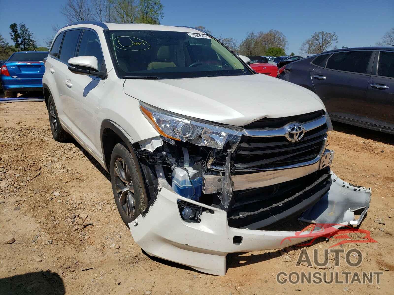 TOYOTA HIGHLANDER 2016 - 5TDKKRFH6GS135835