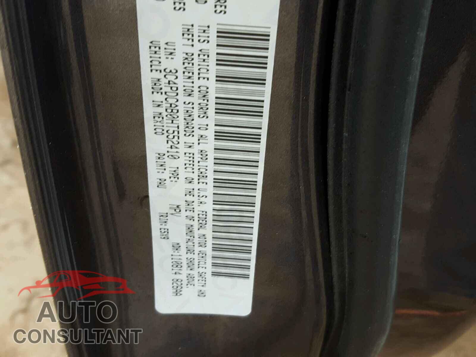 DODGE JOURNEY 2017 - 3C4PDCAB0HT552410