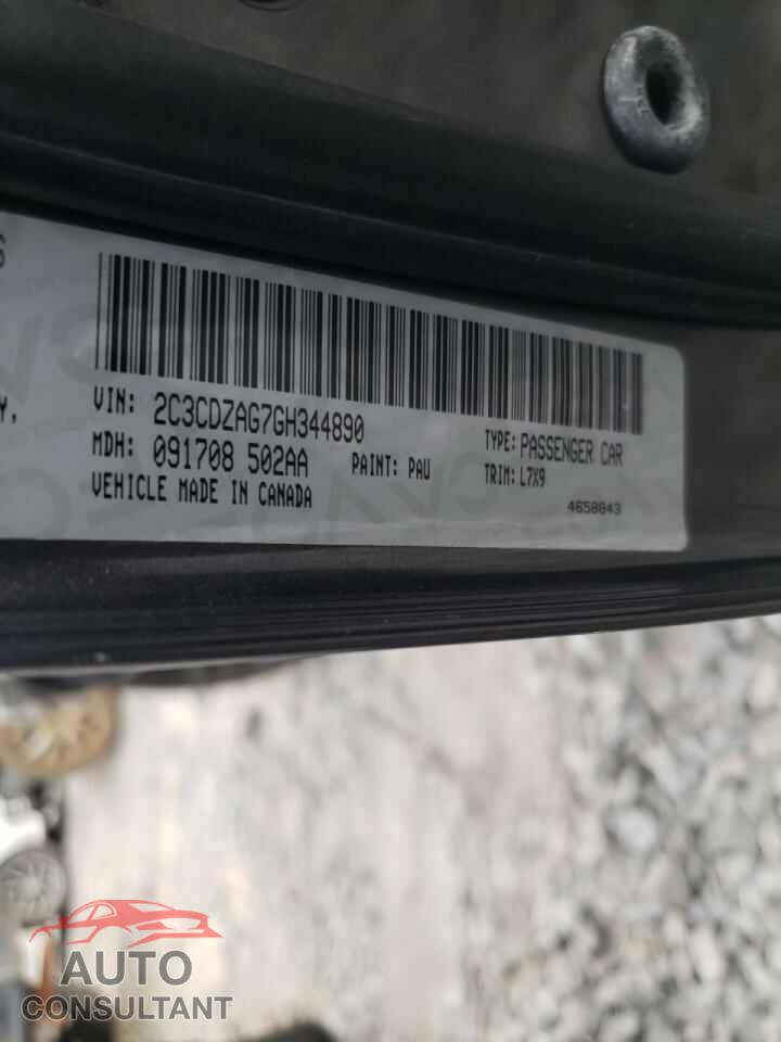 DODGE CHALLENGER 2016 - 2C3CDZAG7GH344890