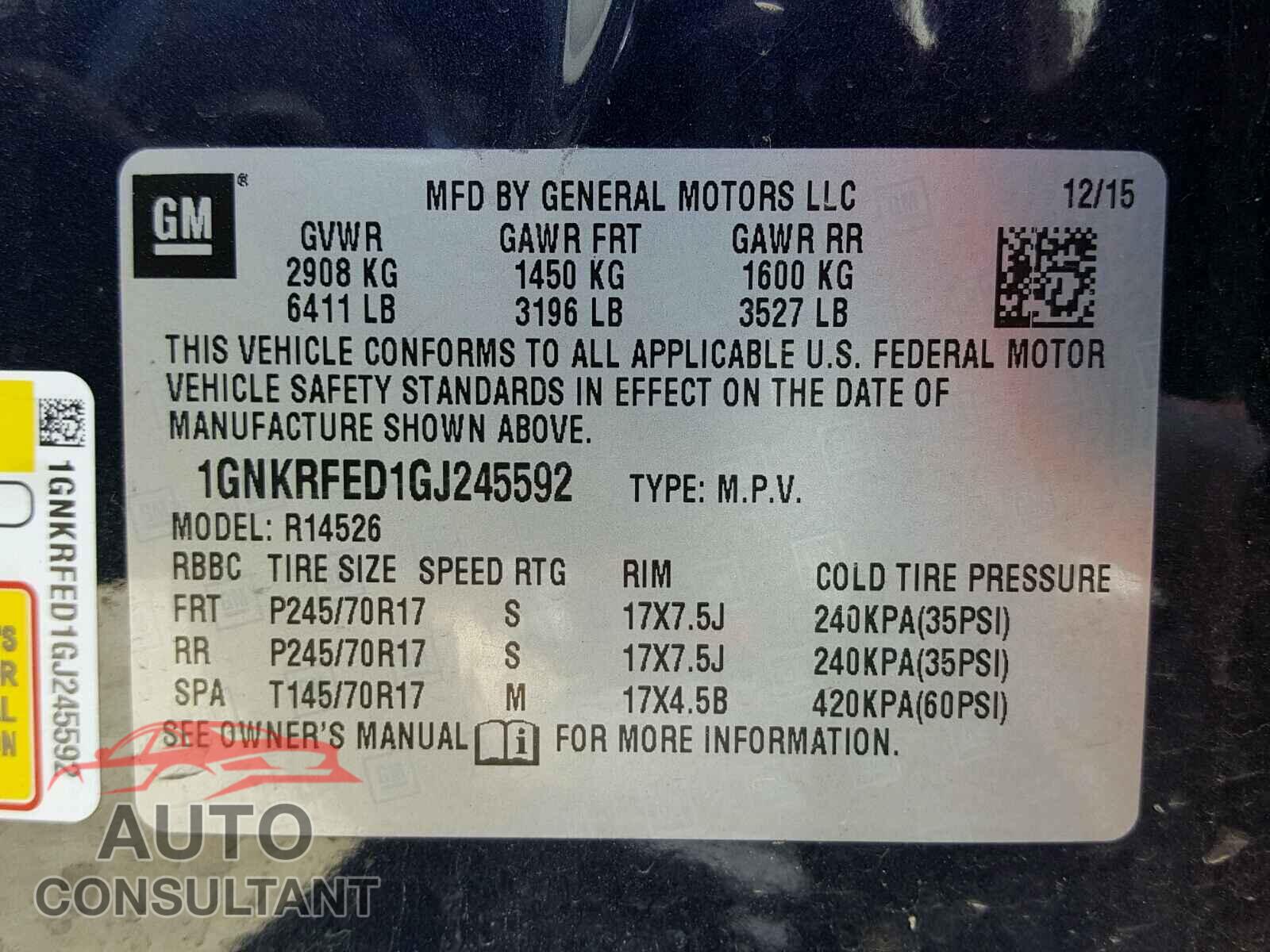 CHEVROLET TRAVERSE 2016 - 3N1CN8EV9ML916771