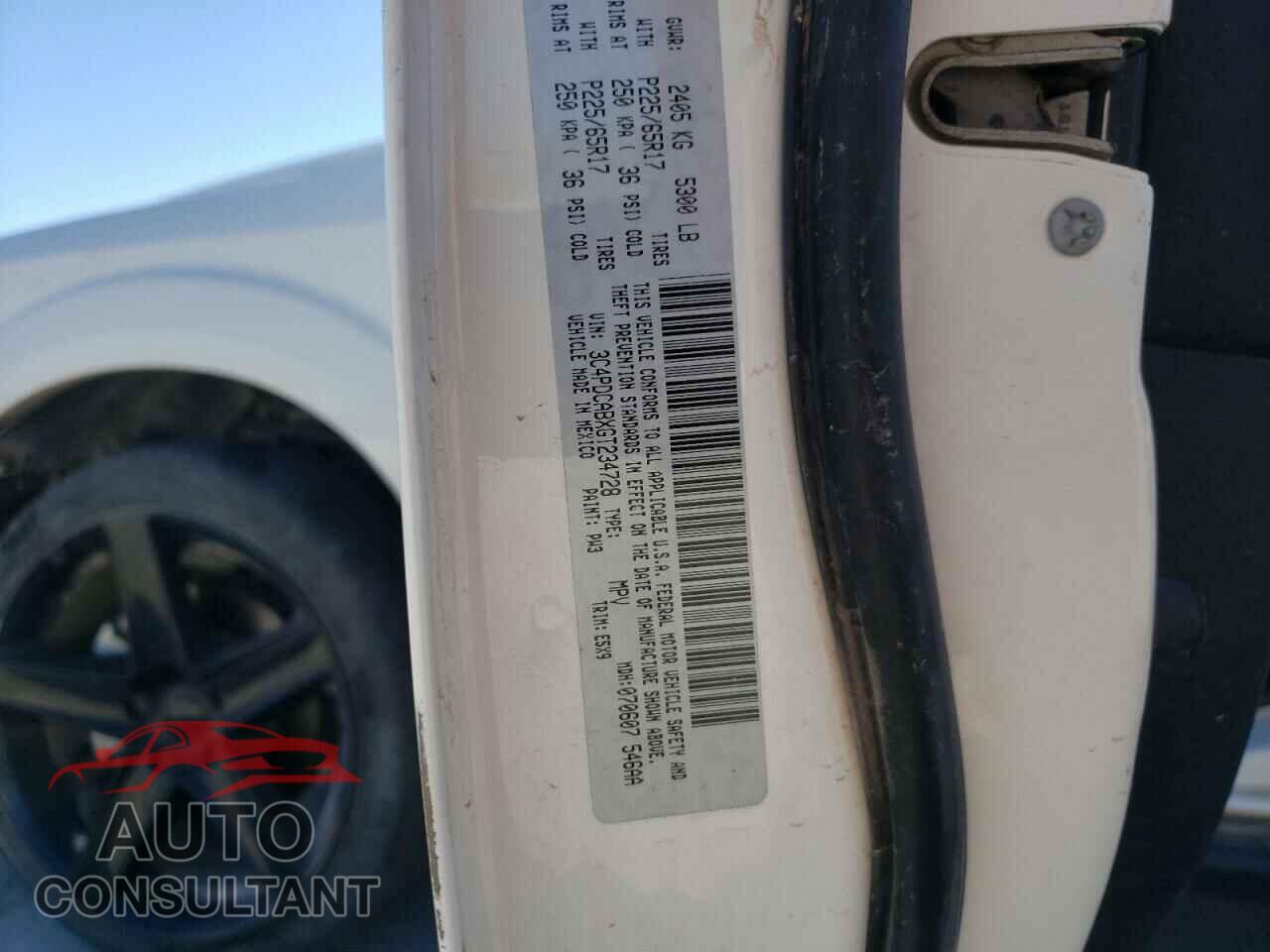 DODGE JOURNEY 2016 - 3C4PDCABXGT234728