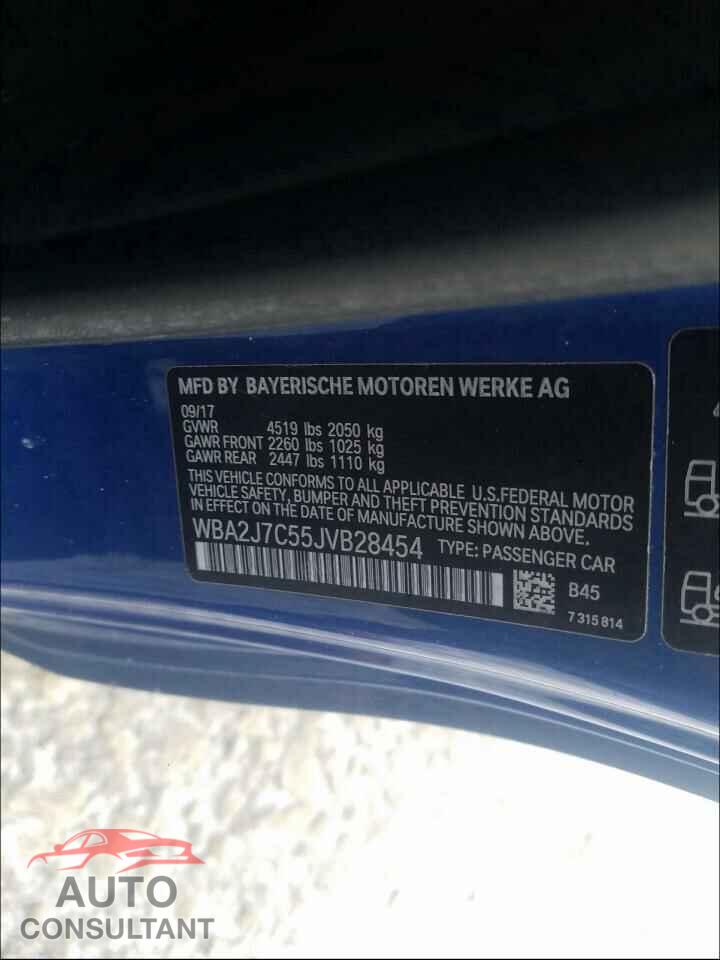 BMW M2 2018 - WBA2J7C55JVB28454