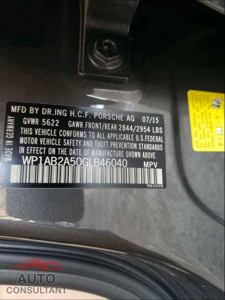 PORSCHE MACAN 2016 - WP1AB2A50GLB46040