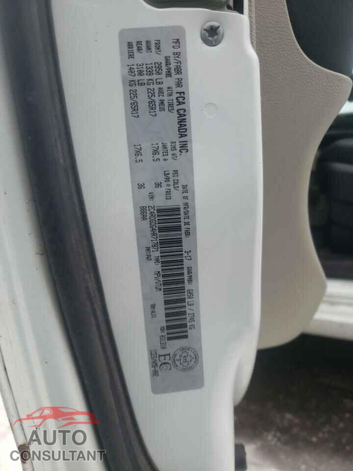 DODGE CARAVAN 2017 - 2C4RDGDG4HR717871