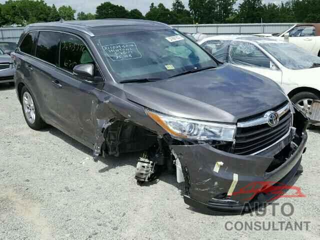 TOYOTA HIGHLANDER 2016 - 5TDYKRFH5GS143001