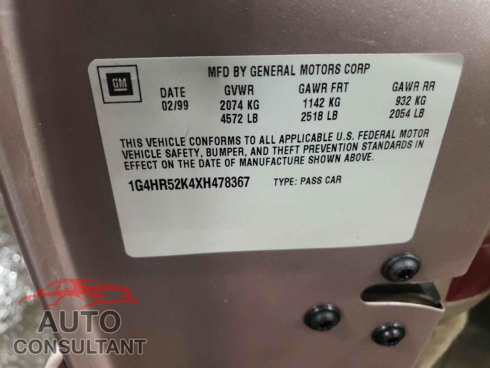 BUICK LESABRE 1999 - KNDPMCAC2H7169940