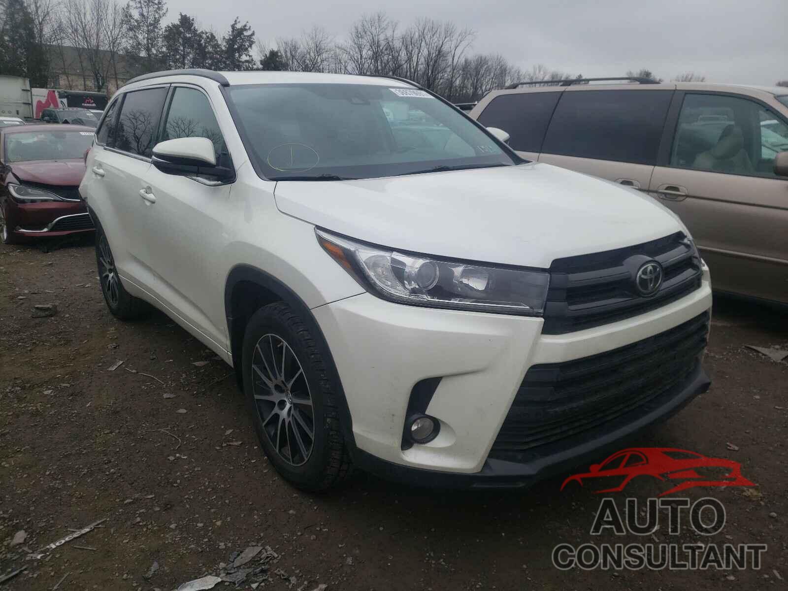 TOYOTA HIGHLANDER 2017 - 5TDJZRFH0HS468976