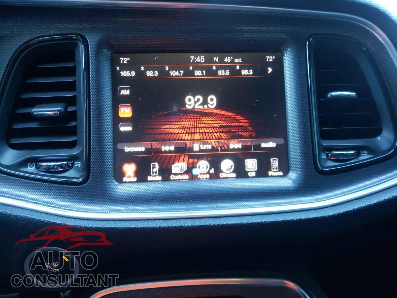DODGE CHALLENGER 2016 - 2C3CDZAG1GH232327