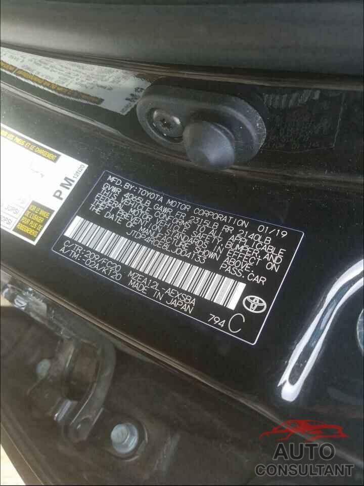 TOYOTA COROLLA 2020 - JTDP4RCE8LJ004133