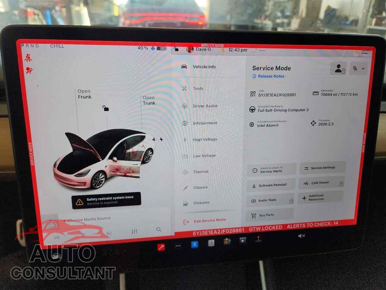 TESLA MODEL 3 2018 - 5YJ3E1EA2JF028861
