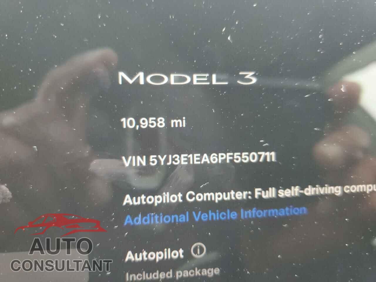 TESLA MODEL 3 2023 - 5YJ3E1EA6PF550711