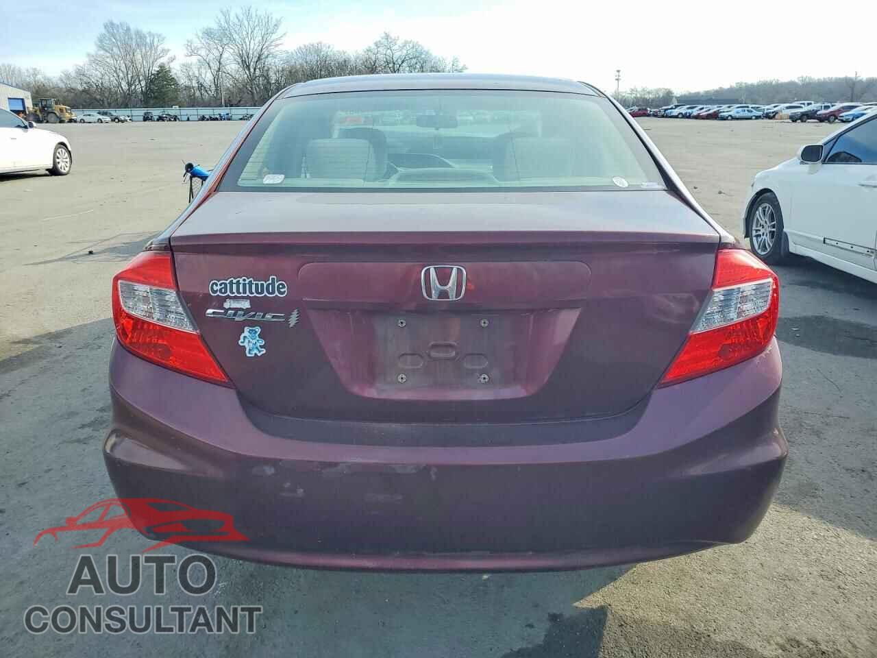 HONDA CIVIC 2012 - 19XFB2F85CE390781