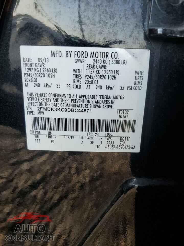 FORD EDGE 2013 - 2FMDK3KC9DBC44671