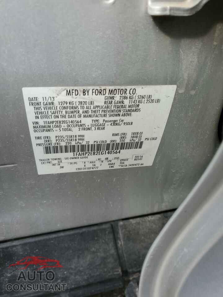 FORD TAURUS 2014 - 1FAHP2E82EG140564