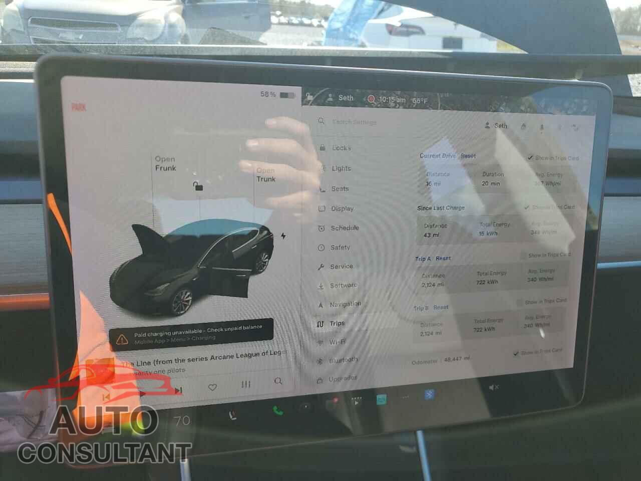 TESLA MODEL 3 2019 - 5YJ3E1EB5KF434594