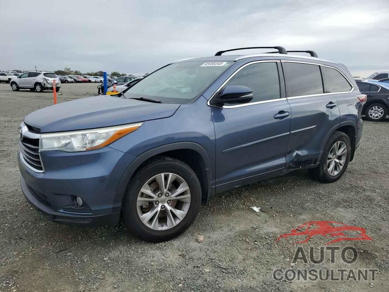 TOYOTA HIGHLANDER 2015 - 5TDJKRFH8FS181757