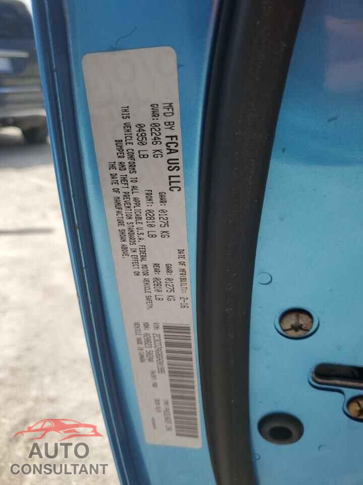 DODGE CHALLENGER 2016 - 2C3CDZAG8GH201995