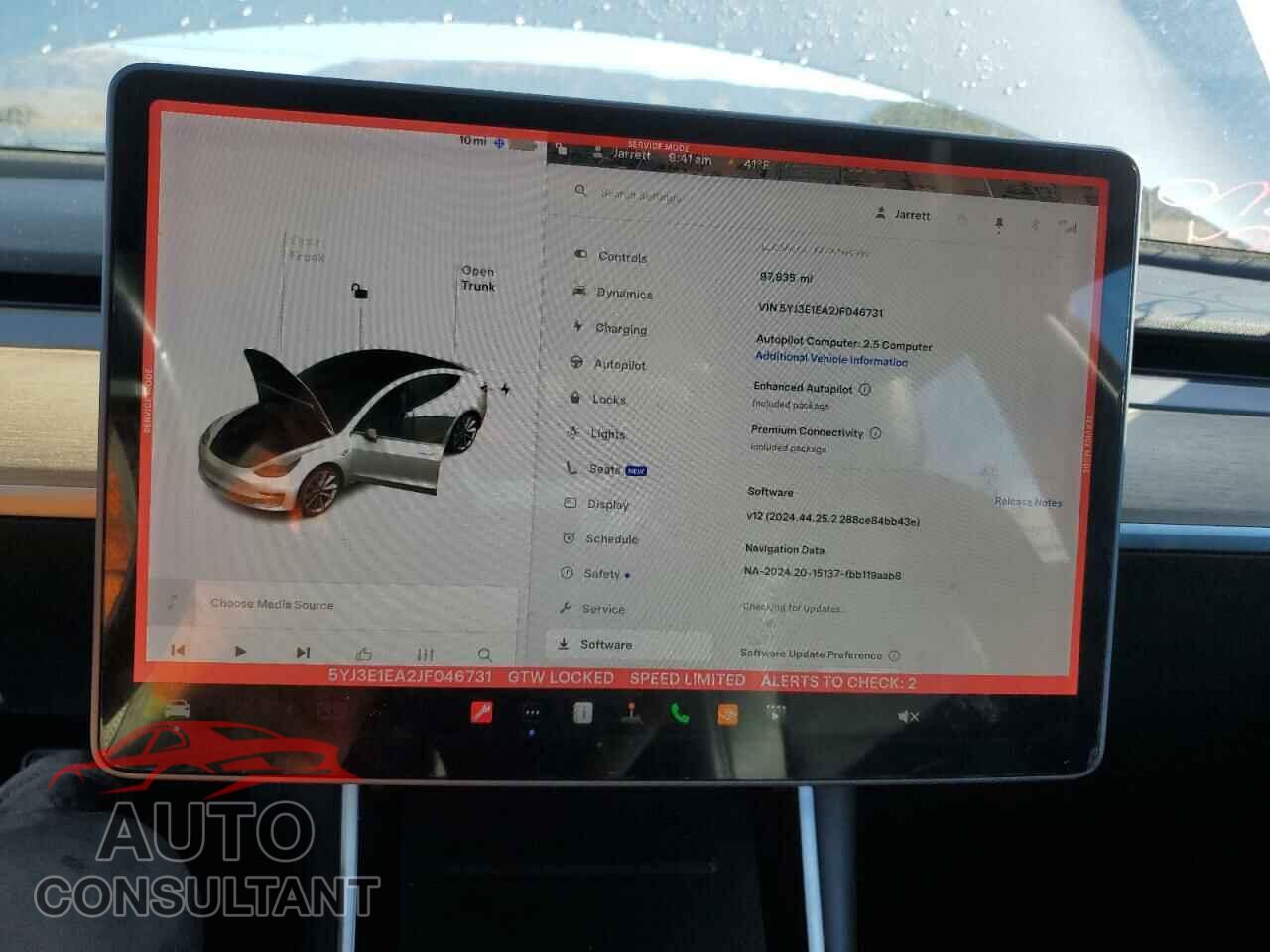 TESLA MODEL 3 2018 - 5YJ3E1EA2JF046731