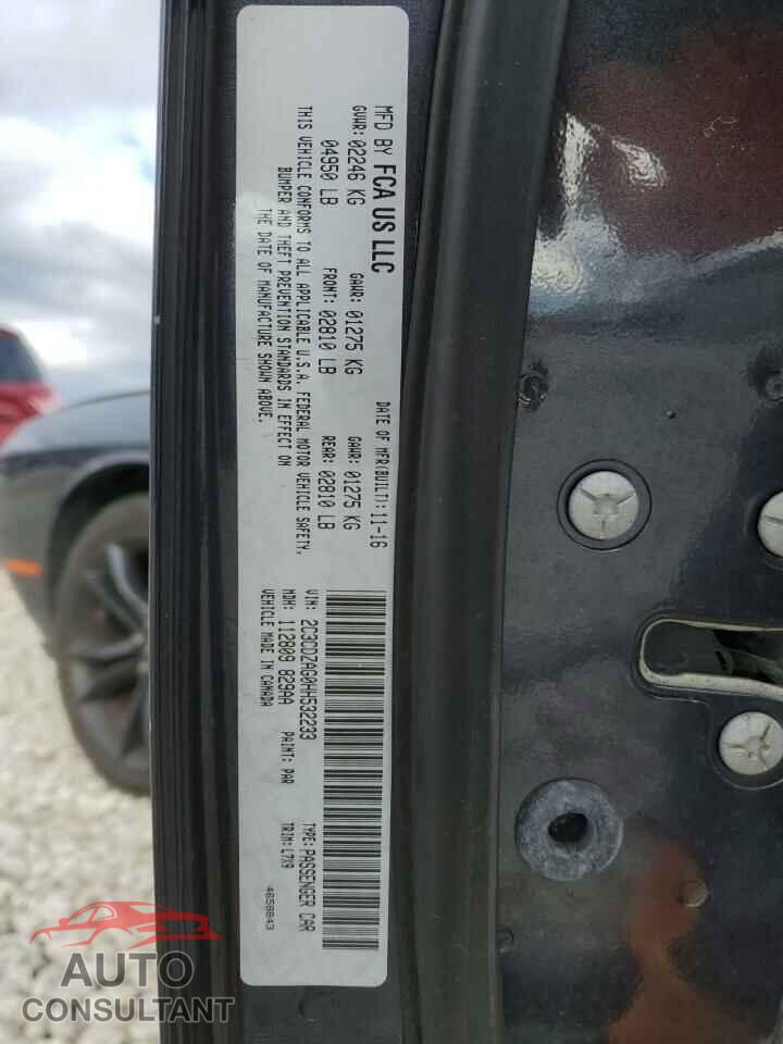 DODGE CHALLENGER 2017 - 2C3CDZAG0HH532233