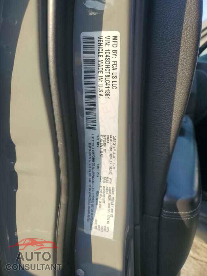 DODGE DURANGO 2020 - 1C4SDHCT8LC411361