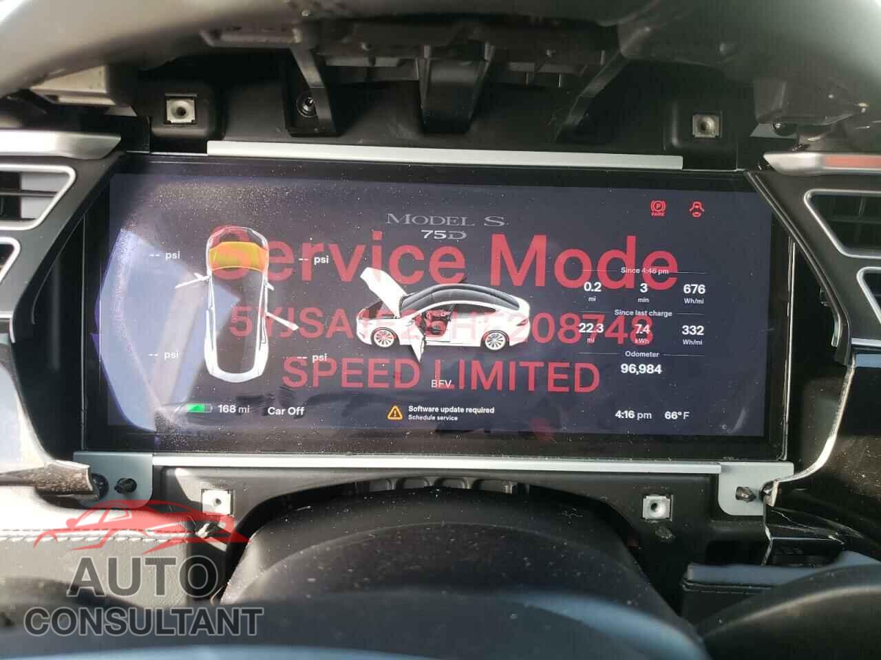 TESLA MODEL S 2017 - 5YJSA1E25HF208748