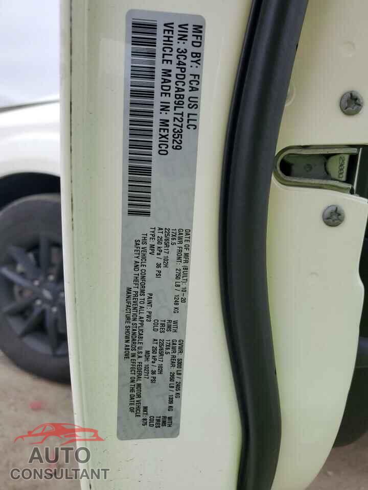 DODGE JOURNEY 2020 - 3C4PDCAB9LT273529