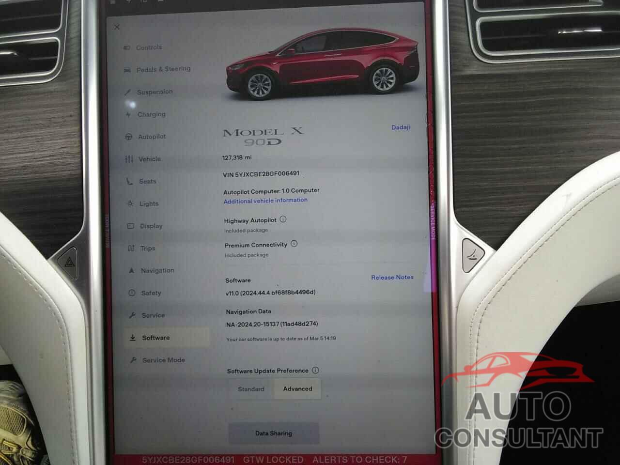 TESLA MODEL X 2016 - 5YJXCBE28GF006491